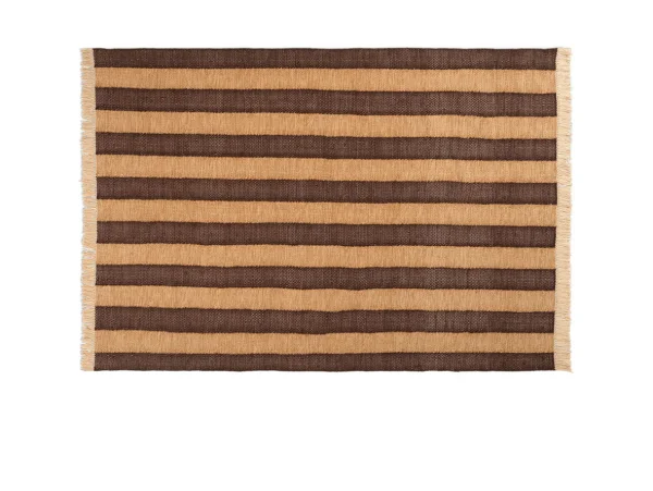 ferm LIVING - Ives Teppich 140x200 Tan/Chocolate