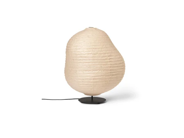 ferm LIVING - Kurbis Stehleuchte Low Natural/Schwarz