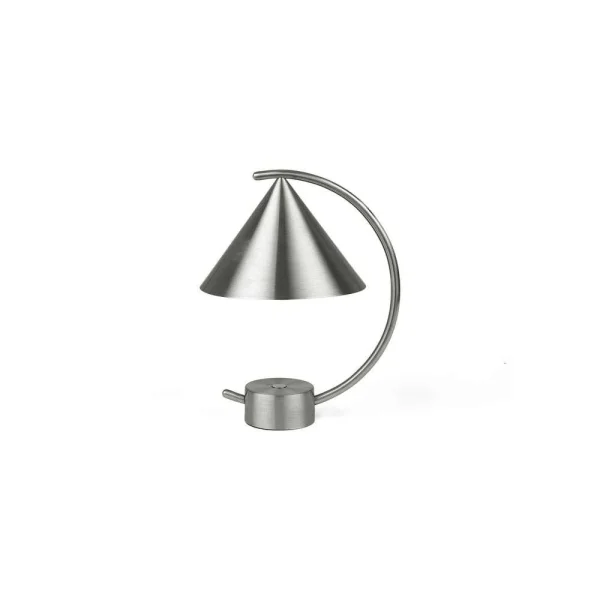 ferm LIVING - Meridian Portable Tischleuchte Brushed Steel