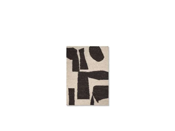 ferm LIVING - Piece Teppich 140x200 Off-White/Coffee