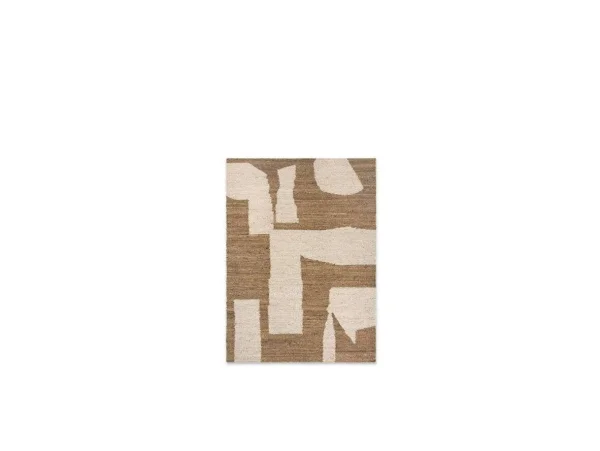 ferm LIVING - Piece Teppich 140x200 Off-White/Toffee