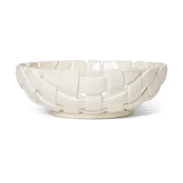 Ferm Living Plait Schale Ø30 cm Off white