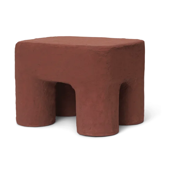 Ferm Living Podo Hocker Red Brown