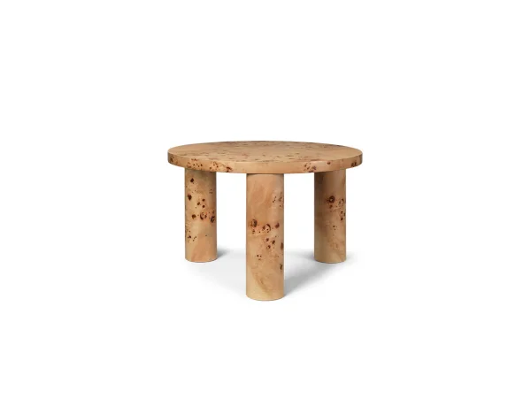 Ferm Living - Post Sofa-Tisch Small Poplar Burl Veneer