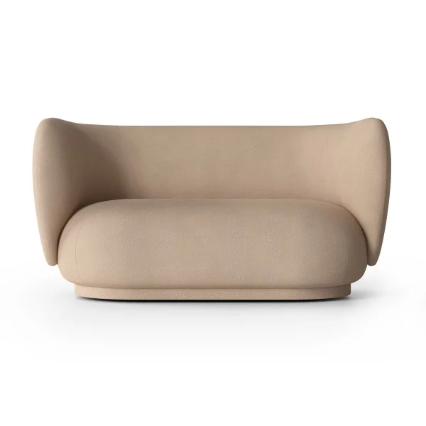 Ferm Living Rico 2-Sitzer Sofa Brushed sand
