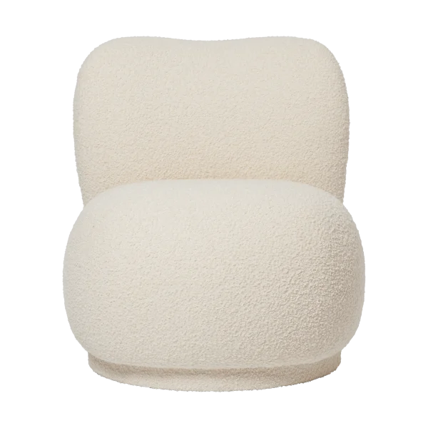 Ferm Living Rico Lounge Chair Piccolo Sessel Swivel Nordic Bouclé-Off-white