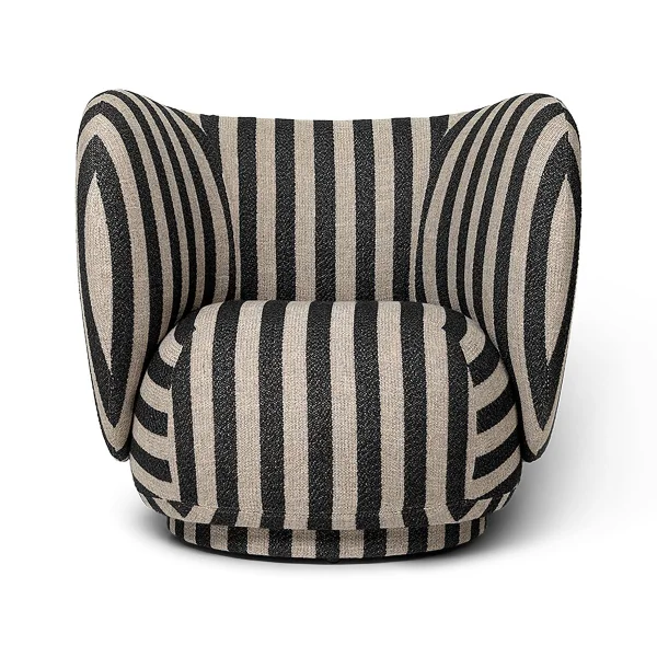 Ferm Living Rico lounge chair Sessel Louisiana sand black