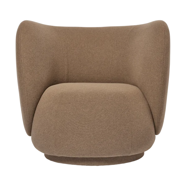 Ferm Living Rico lounge chair Sessel swivel Autum-0361 Dark Sand