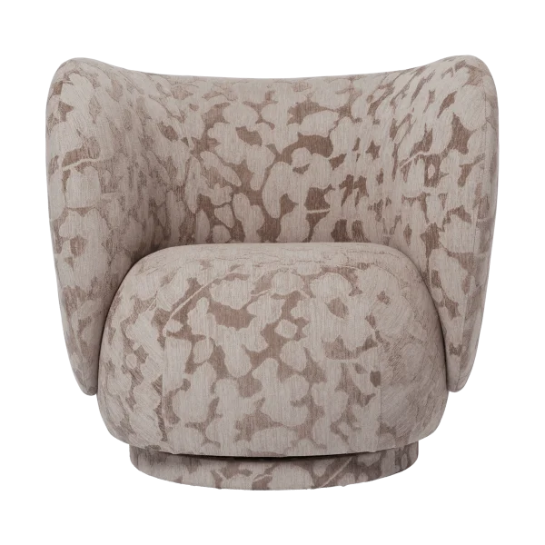 Ferm Living Rico lounge chair Sessel swivel Cilla-Taupe