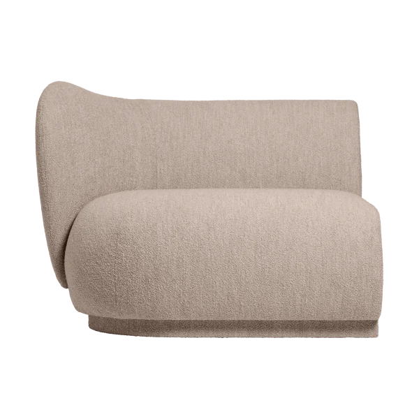 Ferm Living Rico Sofa-Modul Armrest L Soft Bouclé Natural