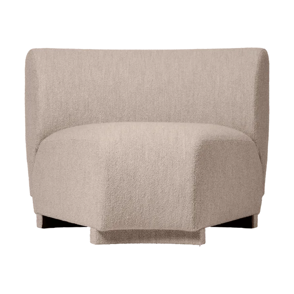Ferm Living Rico Sofa-Modul Corner 45 Soft Bouclé Natural