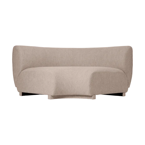 Ferm Living Rico Sofa-Modul Corner 90 Soft Bouclé Natural