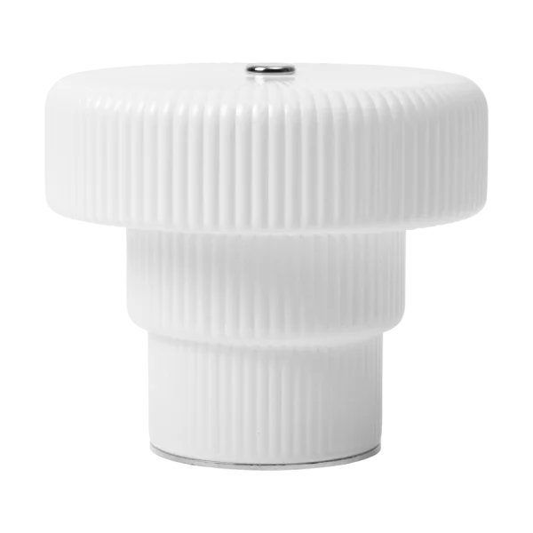 Ferm Living Ripple tragbare Tischleuchte 10 cm White