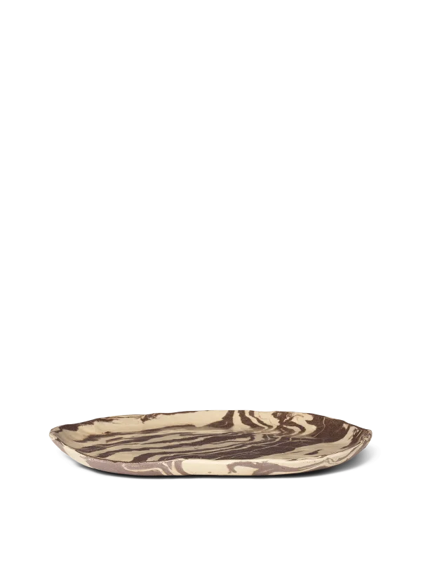 Ferm Living Ryu Teller 34 cm Sandbraun