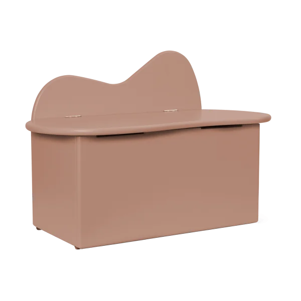 Ferm Living Slope Bank mit Verwahrung 75 x 38 x 51cm Rose