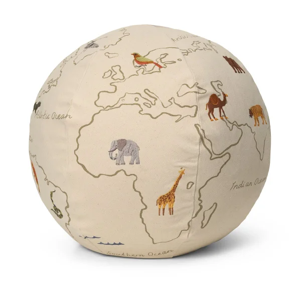 Ferm Living The world Sitzkissen Offwhite