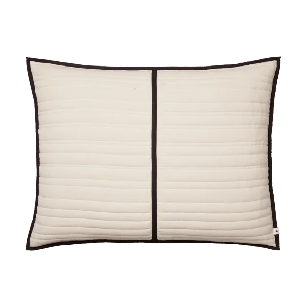Ferm Living Vari gesteppte Kissen 60x80 cm Natural-dark chocolate