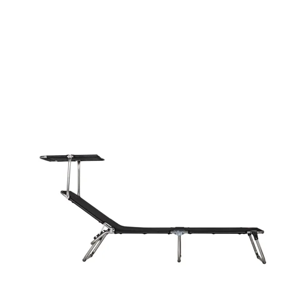 Fiam Amigo Top Sonnenliege Stoff Textaline black-Sonnendach