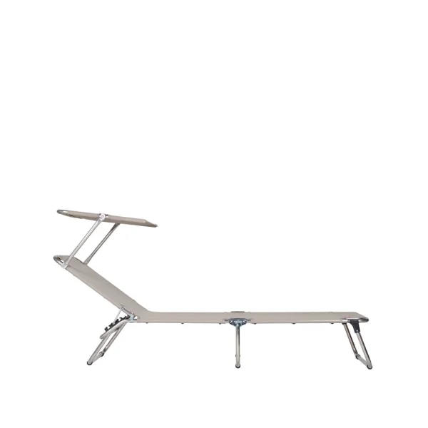 Fiam Amigo Top Sonnenliege Stoff Textaline taupe-Sonnendach