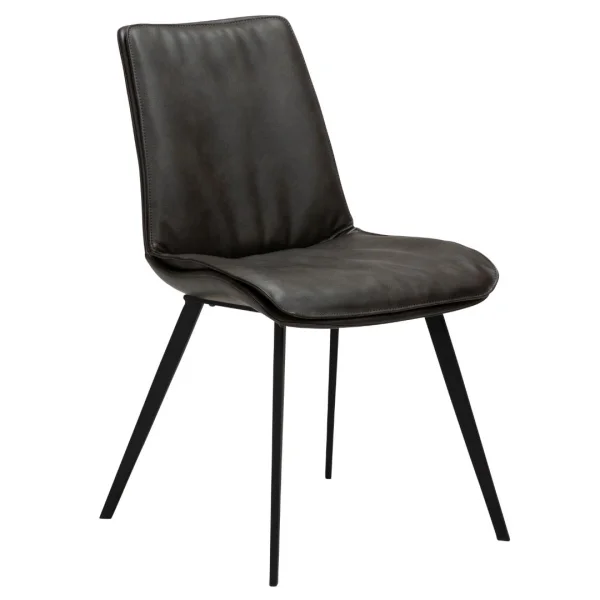 Fierce Dan-Form Esszimmerstuhl PU-Kunstleder graulich.