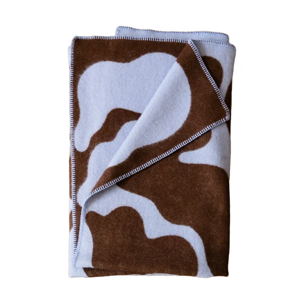 Fine Little Day Leaves Decke 130x180 cm Blue-brown