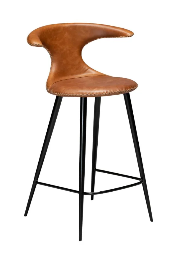 Flair Counterstuhl Echtes Leder braun.