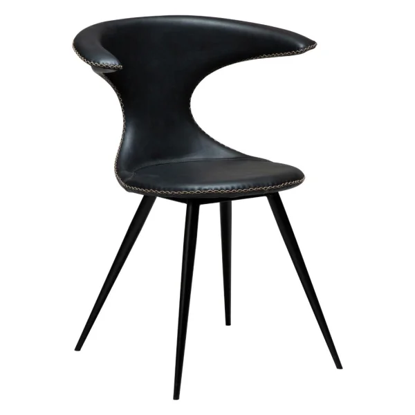 Flair Esszimmerstuhl PU-Kunstleder schwarz.