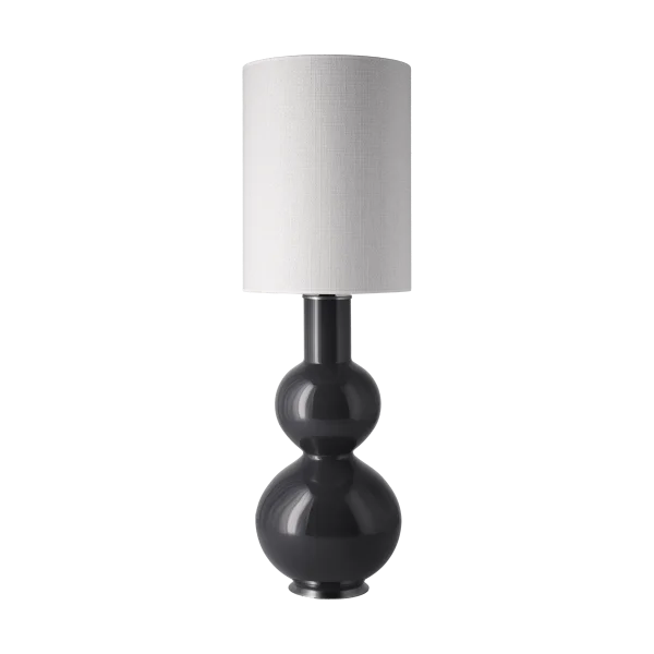 Flavia Lamps Augusta Tischleuchte grauer Lampenfuß Babel Beige L