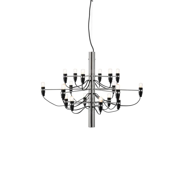 Flos 2097 Sarfatti Kronleuchter Chrom 18 Leuchten