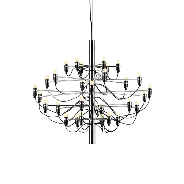 Flos 2097 Sarfatti Kronleuchter LED Chrom 30-flammig