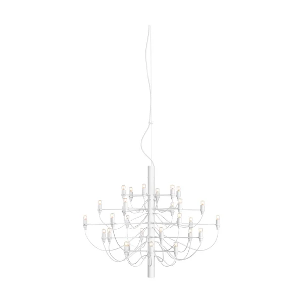 Flos 2097 Sarfatti Kronleuchter LED Mattvit 30 Lampen