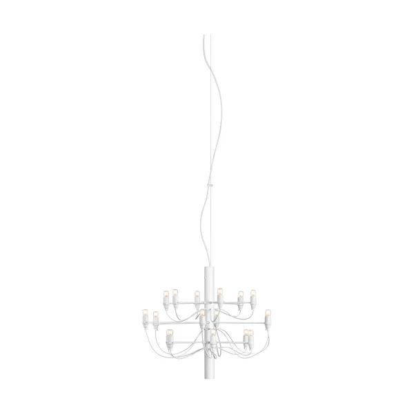 Flos 2097 Sarfatti Kronleuchter Mattweiß 18 Lampen