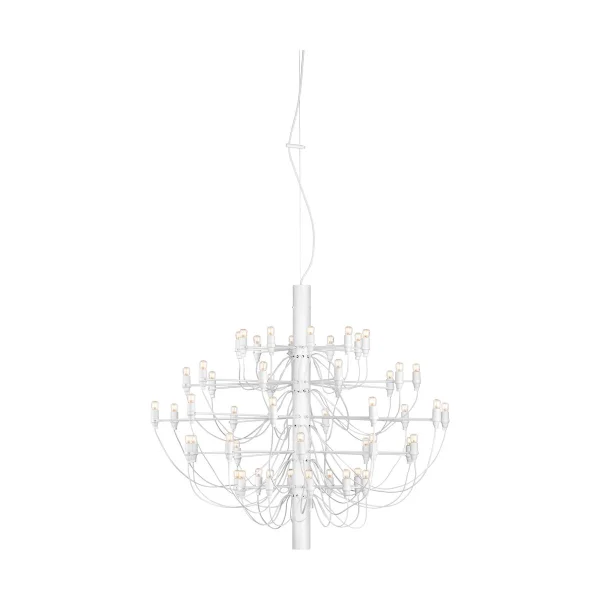 Flos 2097 Sarfatti Kronleuchter Mattweiß 50 Lampen