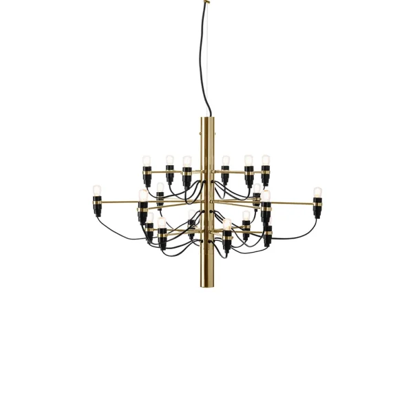 Flos 2097 Sarfatti Kronleuchter Messing 18 Lampen