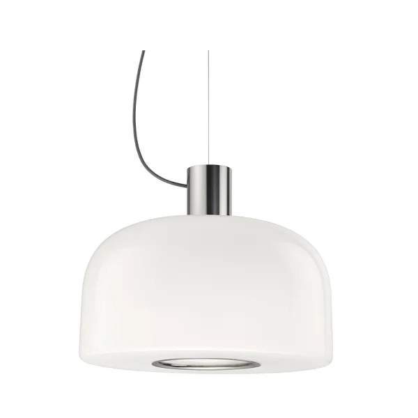 Flos - Bellhop Glas S1 Pendelleuchte Bright Aluminium