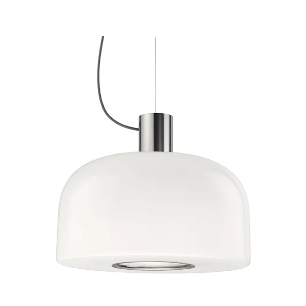 Flos - Bellhop Glas S2 Pendelleuchte Bright Aluminium