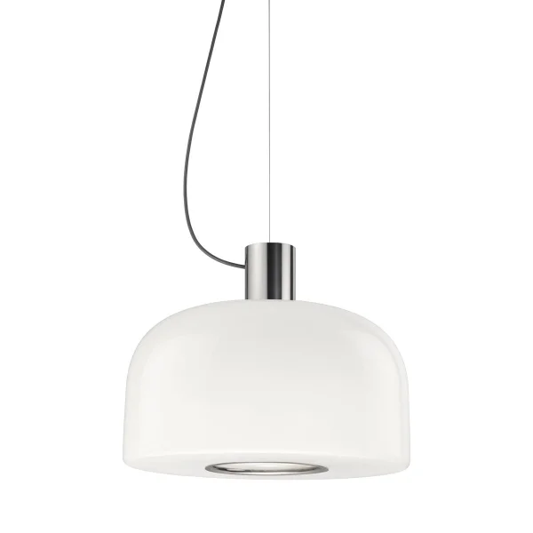 Flos Bellhop Glass S2 Pendelleuchte Bright aluminum