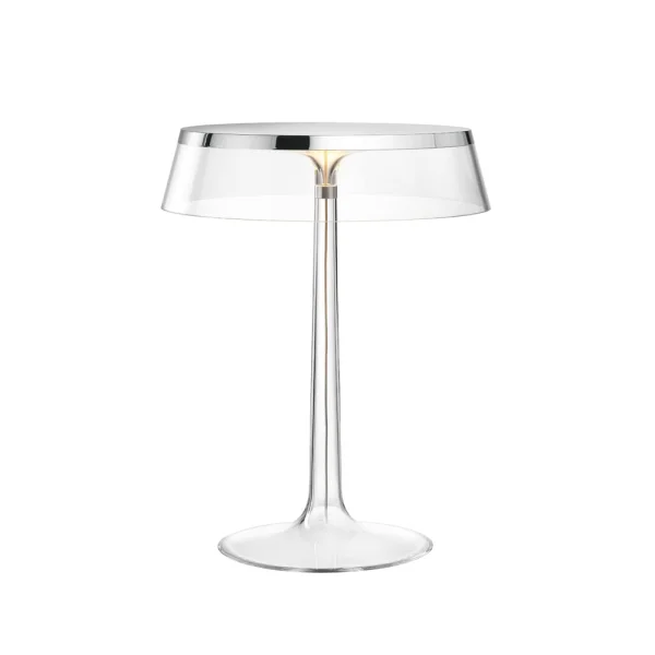 Flos Bon Jour T Tischleuchte Chrome-transparent Lampenschirm