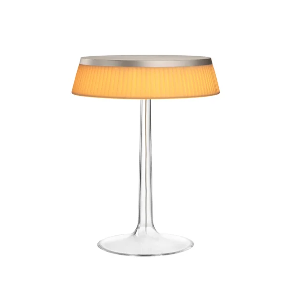 Flos Bon Jour T Tischleuchte Orange Stoffschirm-mattchromiert