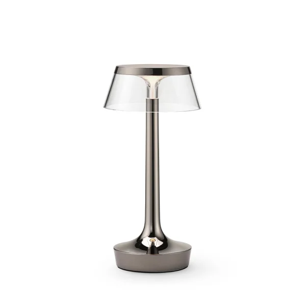 FLOS - Bon Jour Unplugged Tischleuchte Chrome/Black