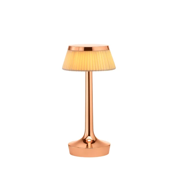 Flos Bon Jour Unplugged Tischleuchte Copper-fabric