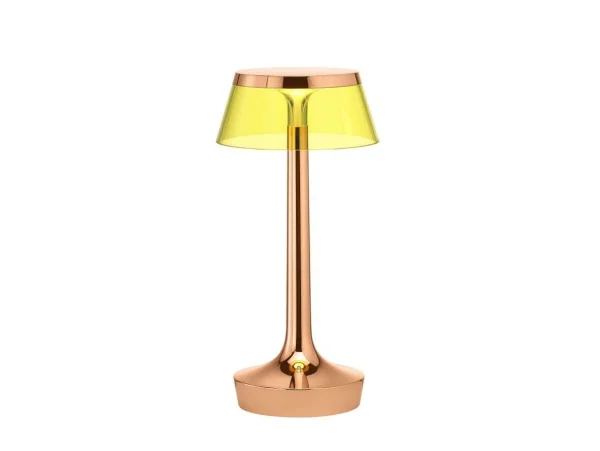 FLOS - Bon Jour Unplugged Tischleuchte Kupfer/Gelb