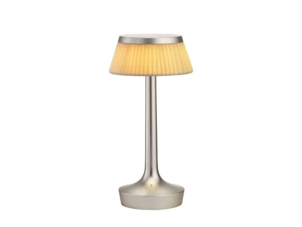 Flos - Bon Jour Unplugged Tischleuchte Mat Chrom/Soft