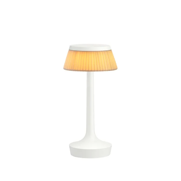 Flos Bon Jour Unplugged Tischleuchte White-fabric
