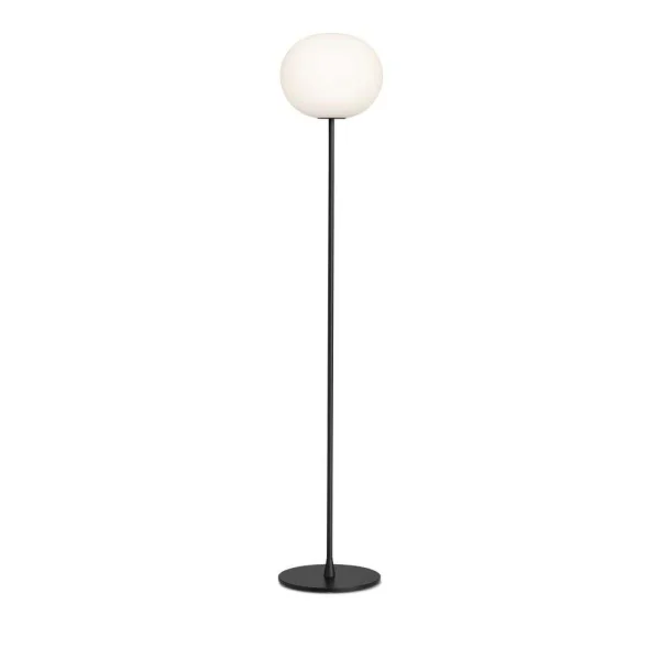 Flos - Glo-Ball F2 Stehleuchte Matt Black/Opal