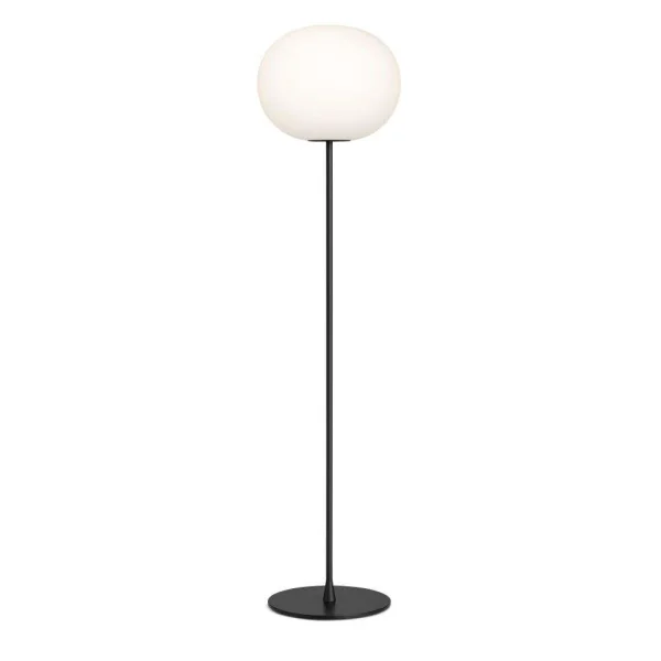 Flos - Glo-Ball F3 Stehleuchte Matt Black/Opal