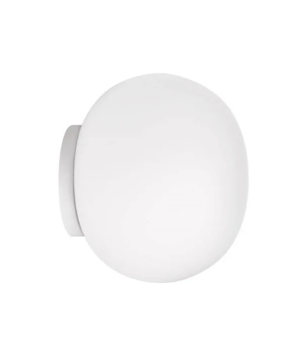 FLOS - Glo-Ball Mini C/W Wand-/Deckenleuchte (Spiegel Montering) White