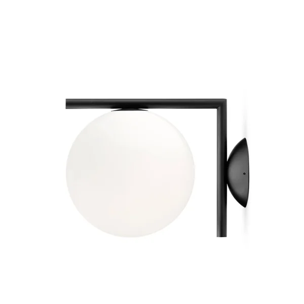 Flos IC lights C/W1 Wandleuchte Schwarz-opal