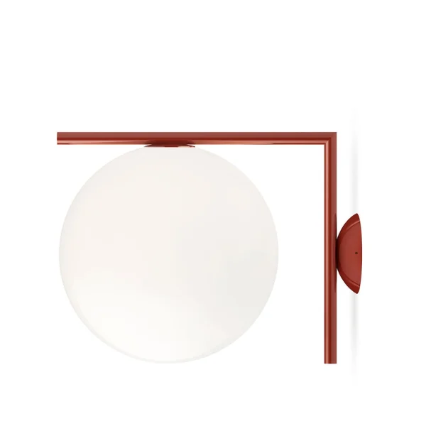 Flos IC lights C/W2 Wandleuchte Burgundy-opal