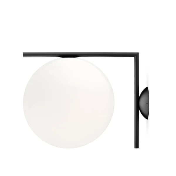 Flos IC lights C/W2 Wandleuchte Schwarz-opal